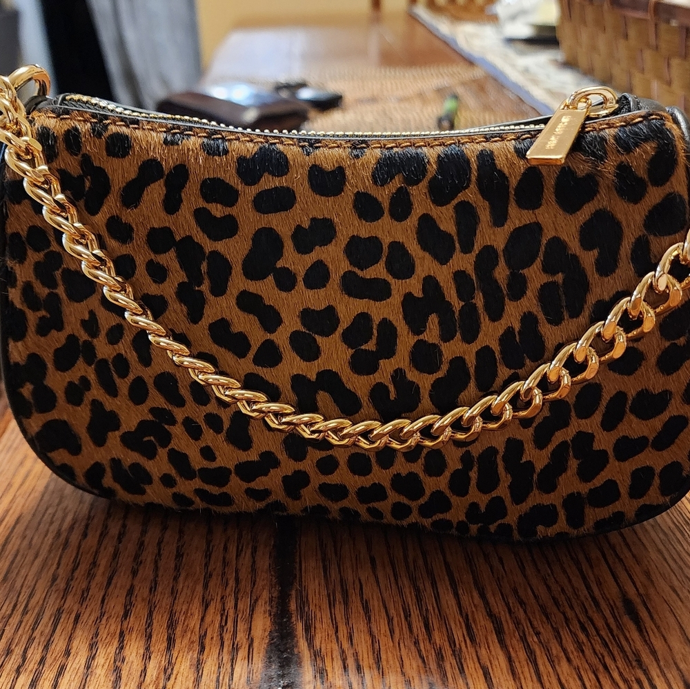 Michael Kors Carmela Leopard Print Women's Small Bag - Picture 4 of 13